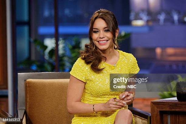 Episode 4428 -- Pictured: Actress Vanessa Hudgens during an interview on March 20, 2013 --