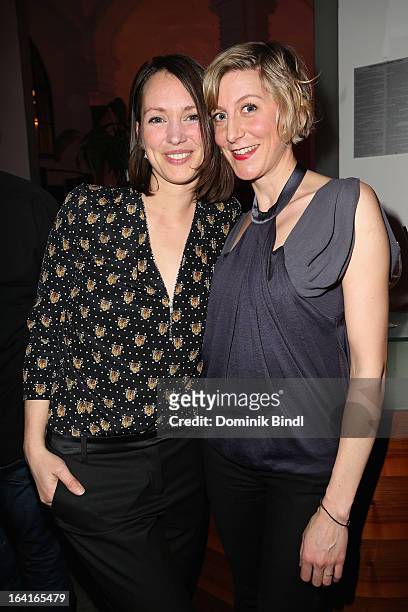 Nike Fuhrmann and Mareile Blendl attend the Ndf Afterwork Party at 8 Seasons on March 20, 2013 in Munich, Germany.