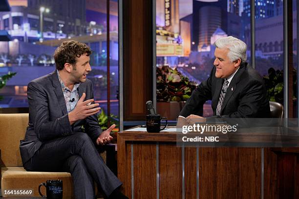 Episode 4428 -- Pictured: Actor Chris O'Dowd during an interview with host Jay Leno on March 20, 2013 --