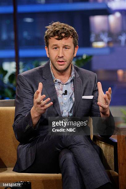 Episode 4428 -- Pictured: Actor Chris O'Dowd during an interview on March 20, 2013 --