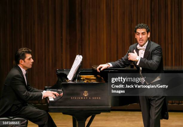 Accompanied by pianist Vicenzo Scalera, Peruvian tenor Juan Diego Florez makes his New York recital debut as part of the Lincoln Center Great...