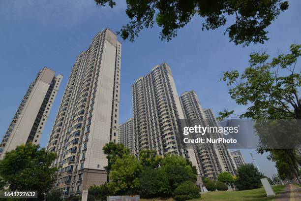 View of Country Garden residential building in Fuyang city, Anhui province, Sept 3, 2023. Country Garden's first debt rollover plan was passed by...