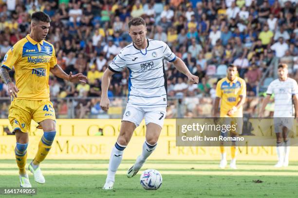 Teun Koopmeiners of Atalanta BC during the Serie A TIM match between Frosinone Calcio and Atalanta BC at Stadio Benito Stirpe on August 26, 2023 in...