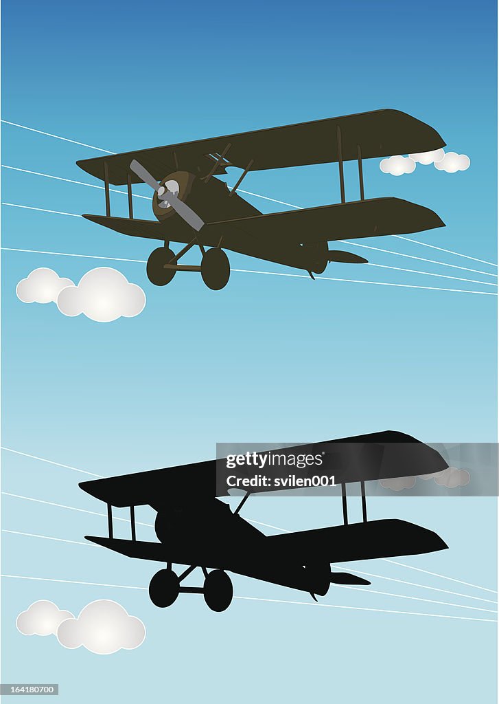 Old biplane