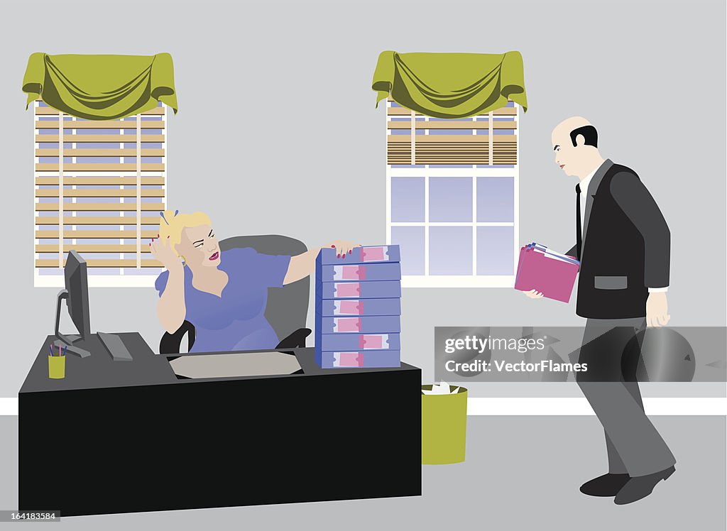 Overworked Secretary
