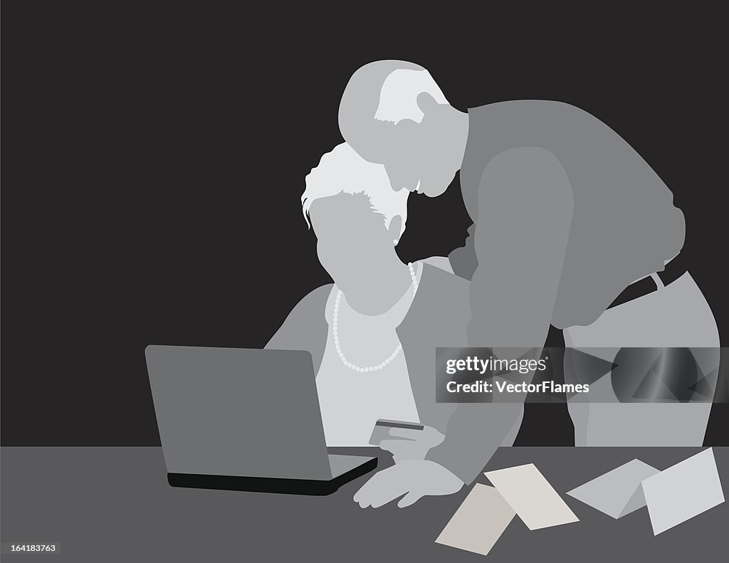 Senior Couple on Computer