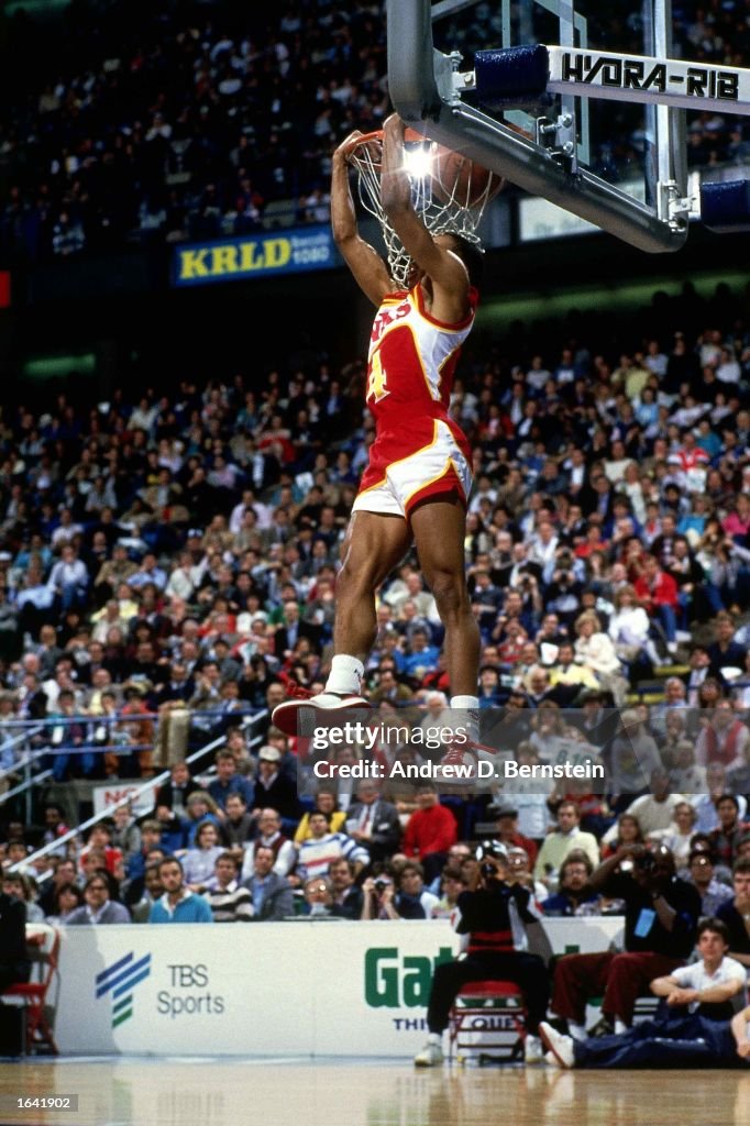 Spud Webb reverse dunk Slam dunk contest 1986