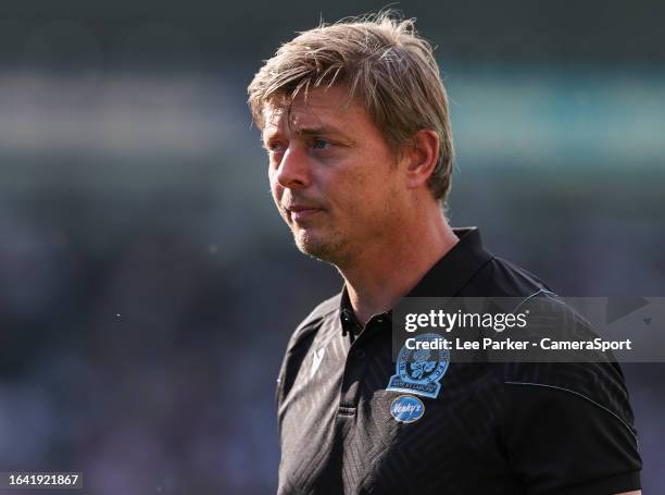 Blackburn Rovers manager Jon Dahl Tomasson during the Sky Bet Championship match between Plymouth Argyle and Blackburn Rovers at Home Park on...