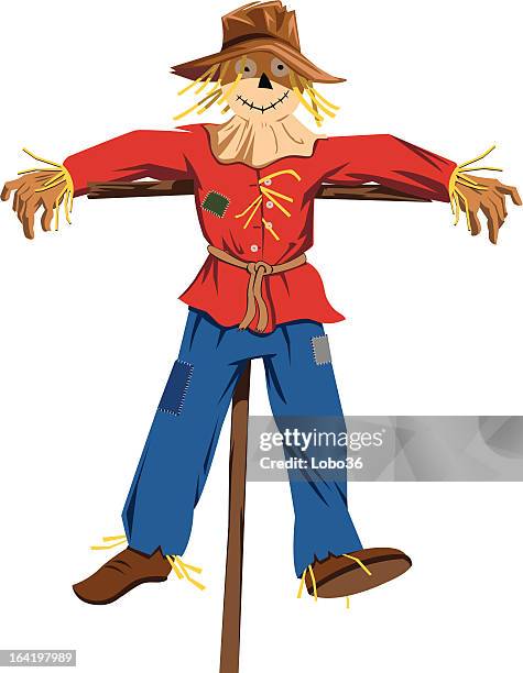 scarecrow - scarecrow stock illustrations