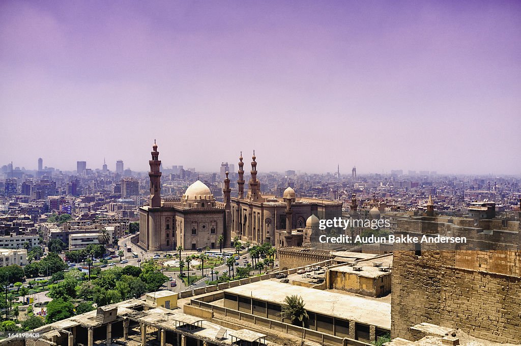 An elevated view of the city of Cairo, Egypt