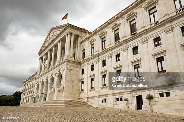 portuguese parliament building in lisbon - portuguese culture stock pictures, royalty-free photos & images