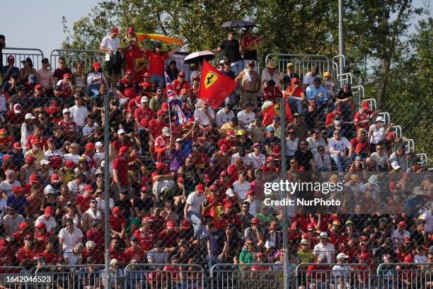 Tifosi Ferrari during the Formula 1 Pirelli Gran Premio d'Italia 2023 on September 2nd, 2023 in Monza, Italy.