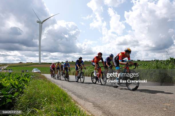 Olivier Le Gac of France and Team Groupama-FDJ, Cameron Wurf of Australia and Team INEOS Grenadiers, Derek Gee of Canada and Team Israel-Premier Tech...