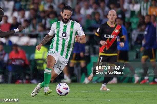 Francisco Roman Alarcon Suarez ''Isco'' of Real Betis control the ball to the LaLiga EA Sports match between Real Betis and Rayo Vallecano at Benito...