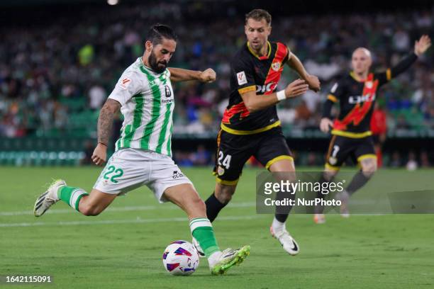 Francisco Roman Alarcon Suarez ''Isco'' of Real Betis in action to the LaLiga EA Sports match between Real Betis and Rayo Vallecano at Benito...