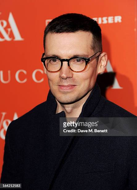 Erdem Moralioglu attends the private view for the 'David Bowie Is' exhibition in partnership with Gucci and Sennheiser at the Victoria and Albert...