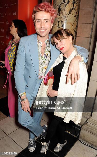 Nick Grishaw attends the private view for the 'David Bowie Is' exhibition in partnership with Gucci and Sennheiser at the Victoria and Albert Museum...