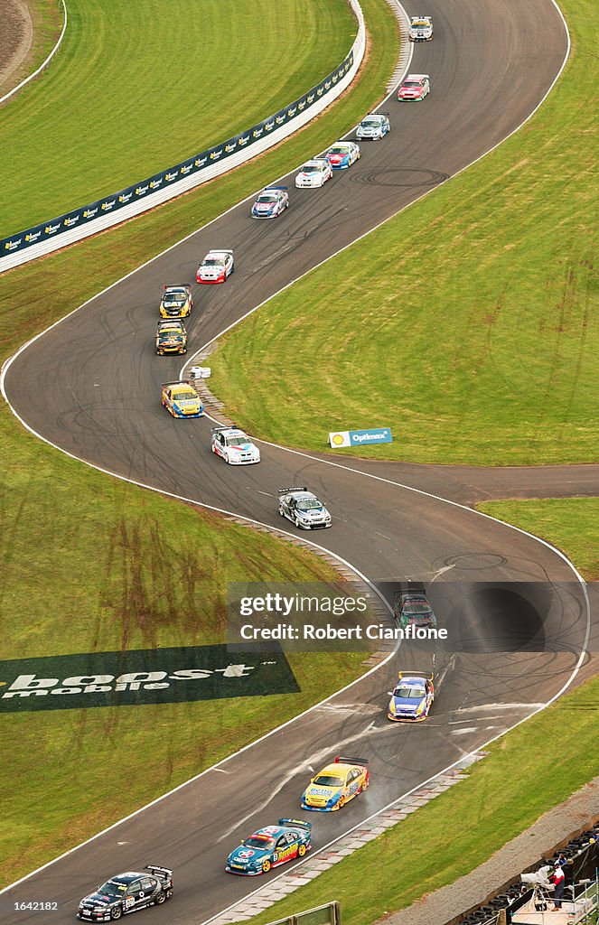 Getty Racing An aerial view of the action during race two of the Boost Pre Paid ...