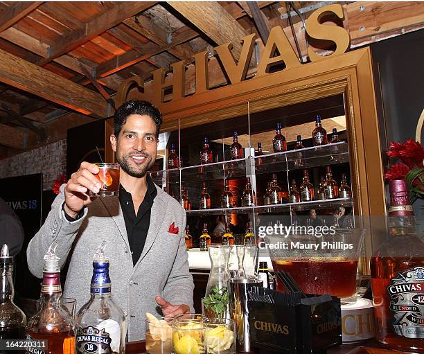 Adam Rodriguez attends LA's Chivas Regal 1801 Club LA launch party on March 20, 2013 in Los Angeles, California.