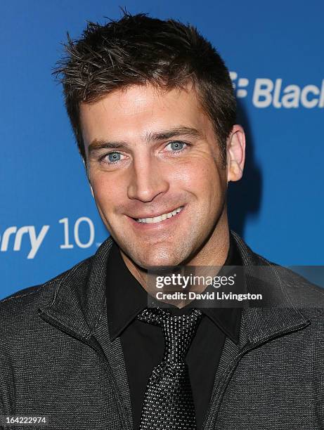 Actor Houston Rhines attends the BlackBerry Z10 Smartphone launch party at Cecconi's Restaurant on March 20, 2013 in Los Angeles, California.