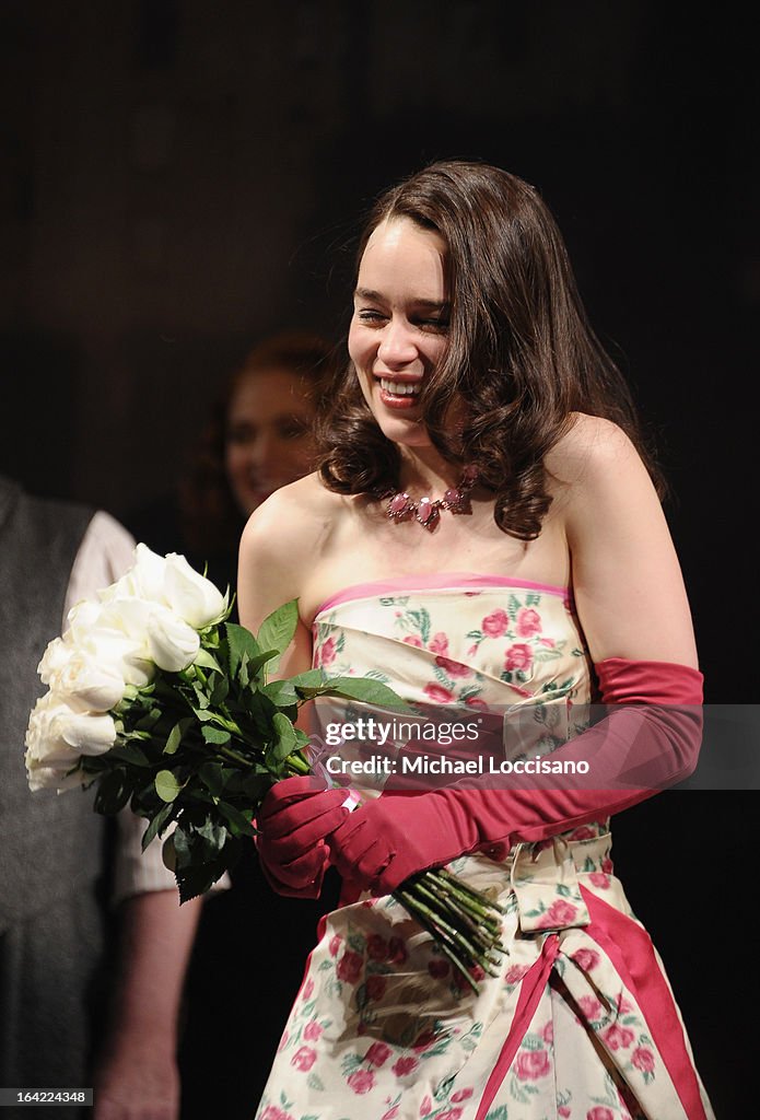 "Breakfast At Tiffany's" Broadway Opening Night - Arrivals And Curtain Call