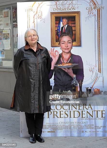 Daniele Delpeuch attends a photocall for 'La Cocinera del Presidente' at Golem Cinemas on March 21, 2013 in Madrid, Spain.