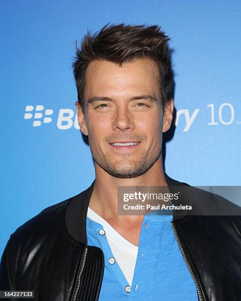 Actor Josh Duhamel attends the BlackBerry Z10 Smartphone launch party at Cecconi's Restaurant on March 20, 2013 in Los Angeles, California.