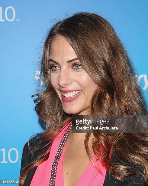 Actress / Model Julia Voth attends the BlackBerry Z10 Smartphone launch party at Cecconi's Restaurant on March 20, 2013 in Los Angeles, California.