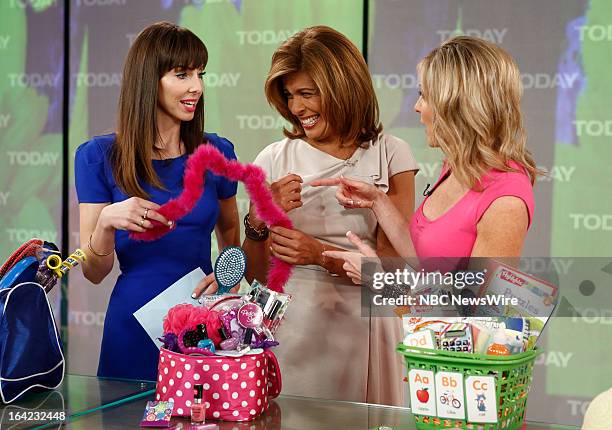 Whitney Cummings, Hoda Kotb and Super Moms 360's Deborah Stumm appear on NBC News' "Today" show on March 21, 2013 --