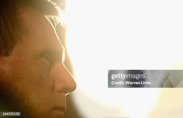 Portrait of Head Coach, Stuart Pearce during the International match between England U21 and Romania U21 at Adams Park on March 21, 2013 in High...