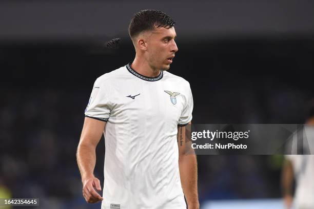 Nicolo Casale of SS Lazio during the Serie A TIM match between SSC Napoli and SS Lazio at Stadio Diego Armando Maradona Naples Italy on 2 September...