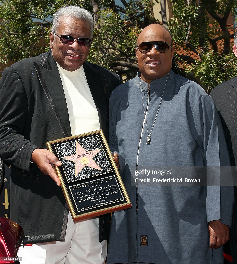 The Funk Brothers Honored On The Hollywood Walk Of Fame