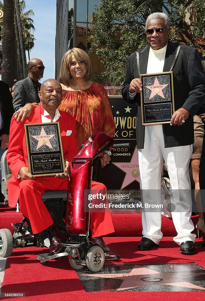 The Funk Brothers Honored On The Hollywood Walk Of Fame