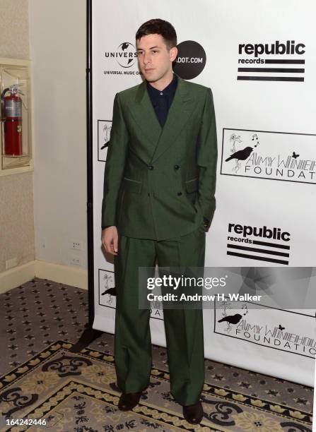 Mark Ronson attends the 2013 Amy Winehouse Foundation Inspiration Awards and Gala at The Waldorf=Astoria on March 21, 2013 in New York City.