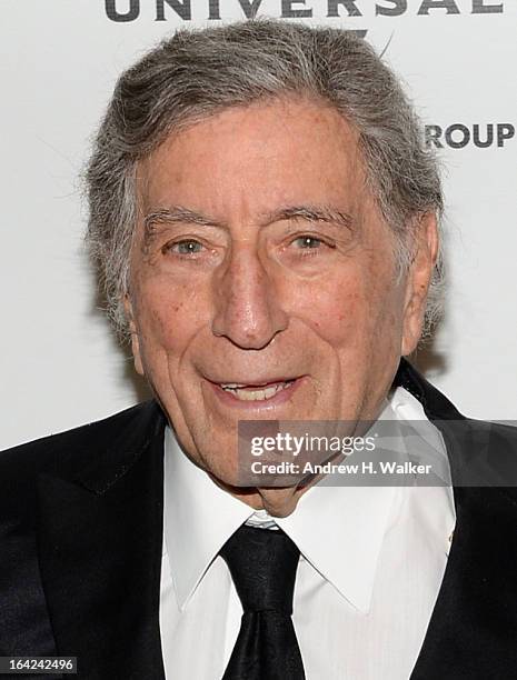 Tony Bennett attends the 2013 Amy Winehouse Foundation Inspiration Awards and Gala at The Waldorf=Astoria on March 21, 2013 in New York City.