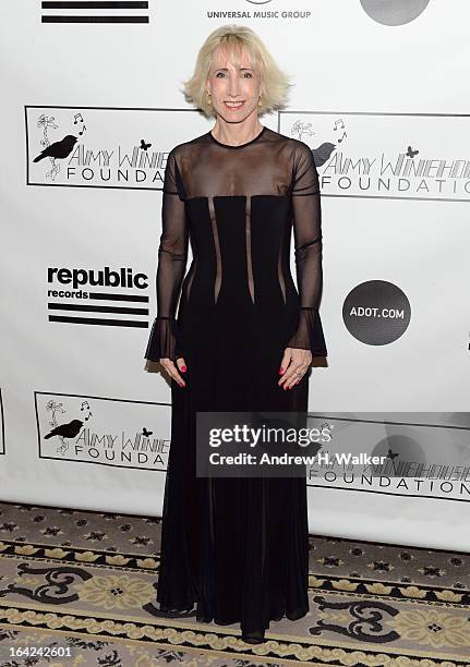 Julie Muraco, Executive director of Amy Winehouse Foundation attends the 2013 Amy Winehouse Foundation Inspiration Awards and Gala at The...