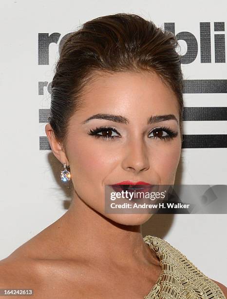Miss Universe 2012 Olivia Culpo attends the 2013 Amy Winehouse Foundation Inspiration Awards and Gala at The Waldorf=Astoria on March 21, 2013 in New...