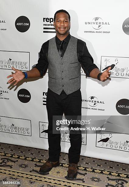 Musician Robert Randolph attends the 2013 Amy Winehouse Foundation Inspiration Awards and Gala at The Waldorf=Astoria on March 21, 2013 in New York...