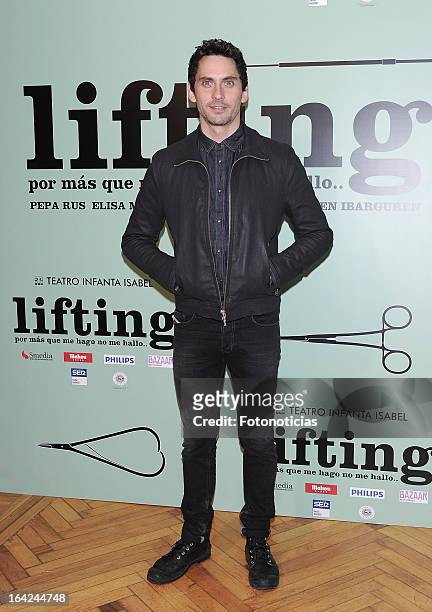 Paco Leon attends the premiere of 'Lifting' at the Infanta Isabel theatre on March 21, 2013 in Madrid, Spain.