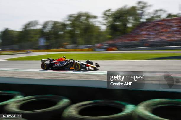 Max Verstappen in action during the Italian Grand Prix at the Autodromo Nazionale Monza circuit on September 3, 2023 in Monza, Italy. ANP SEM VAN DER...