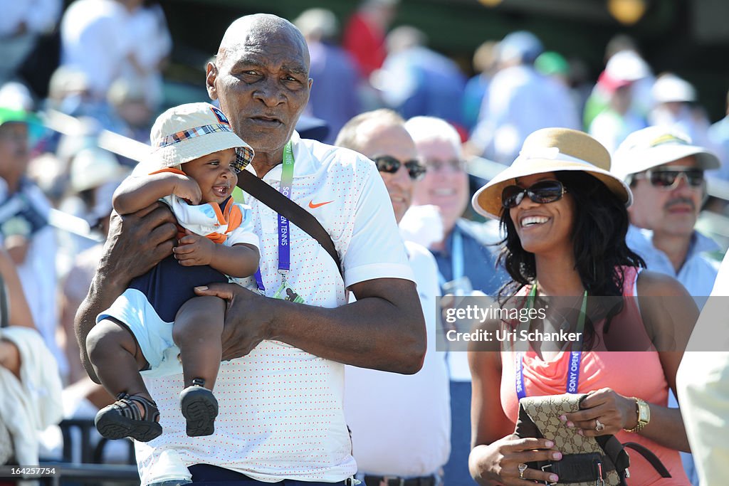 Celebrity Sighting At Sony Tennis Open 2013 - March 21, 2013