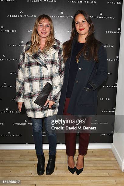 Julia Brenard attends the launch party for Atelier-To-Go at Agua Spa, The Sanderson Hotel on March 21, 2013 in London, England. Atelier-To-Go is a...