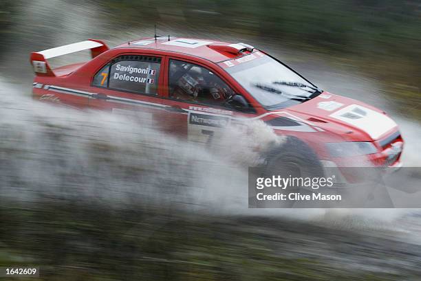 Francois Delecour of France and Citroen in action during the shakedown prior to the Network Q Rally of Great Britain in Resolven on November 14, 2002...
