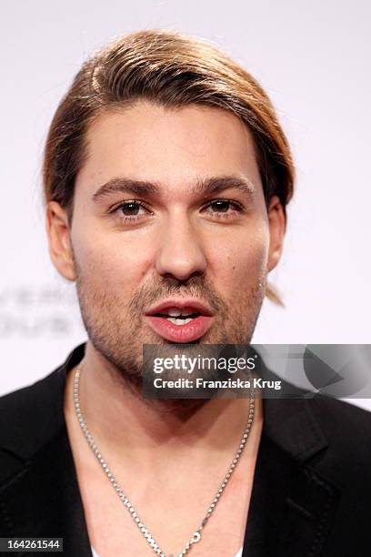 David Garrett attends at the Echo Award 2013 at Palais am Funkturm on March 21, 2013 in Berlin, Germany.