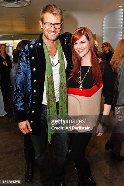 Actor Johann Urb and actress Sara Rue attend "Dorfman In Love Premiere" at Downtown Independent Theatre on March 21, 2013 in Los Angeles, California.