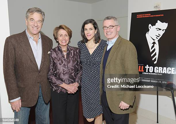 Paul Pelosi, his wife, Congresswoman Nancy Pelosi, her daughter, filmmaker Alexandra Pelosi, and film subject, former NJ Governor Jim McGreevey...