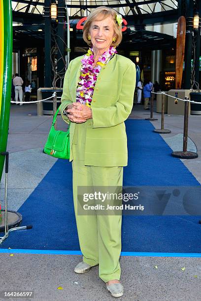 Kathy Kohner arrives at Disney's 'A Deeper Shade Of Blue' surfing documentary premiere at AMC Downtown Disney 12 Theater on March 21, 2013 in...