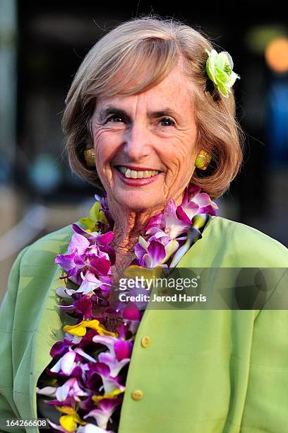 Kathy Kohner arrives at Disney's 'A Deeper Shade Of Blue' surfing documentary premiere at AMC Downtown Disney 12 Theater on March 21, 2013 in...
