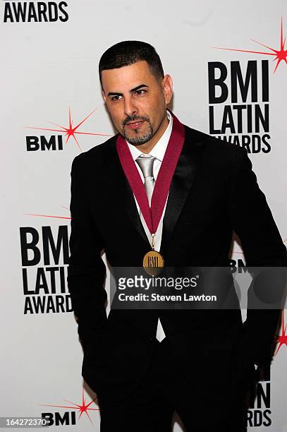 Producer/songwriter Nesty arrives at the BMI;s 20th Annual Latin Music Awards at the Bellagio on March 21, 2013 in Las Vegas, Nevada.