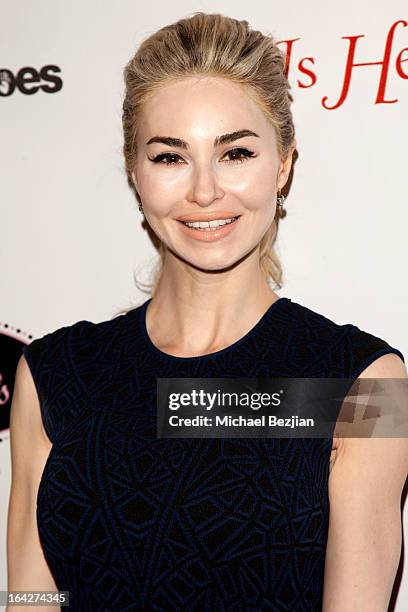 Author and Beauty Expert Elizabeth TenHouten attends "Love Is Heroic" - The Unlikely Heroes Annual Spring Benefit at W Hollywood on March 21, 2013 in...